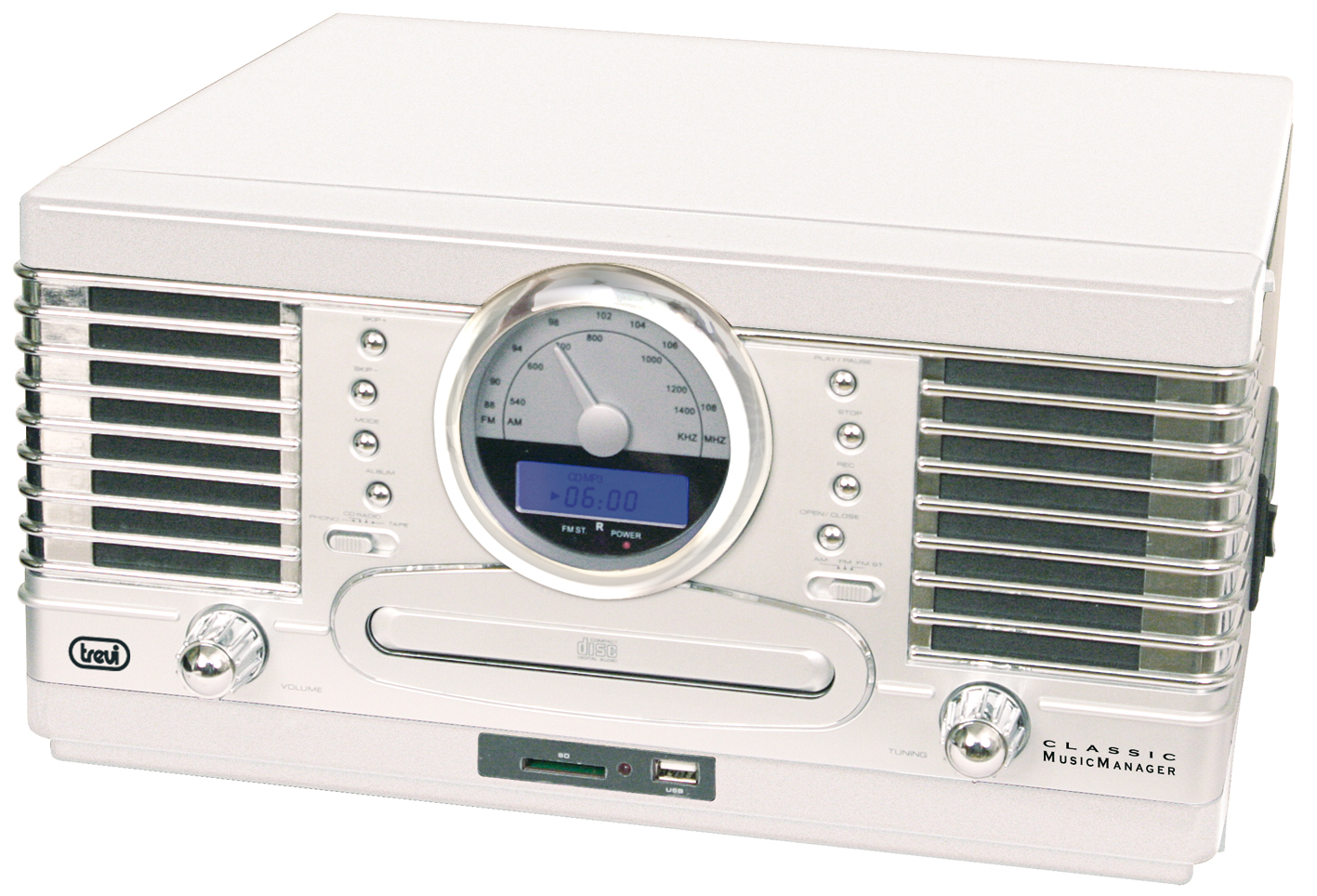 Stereo Giradischi Encoding TREVI TT 1062 E Bianco