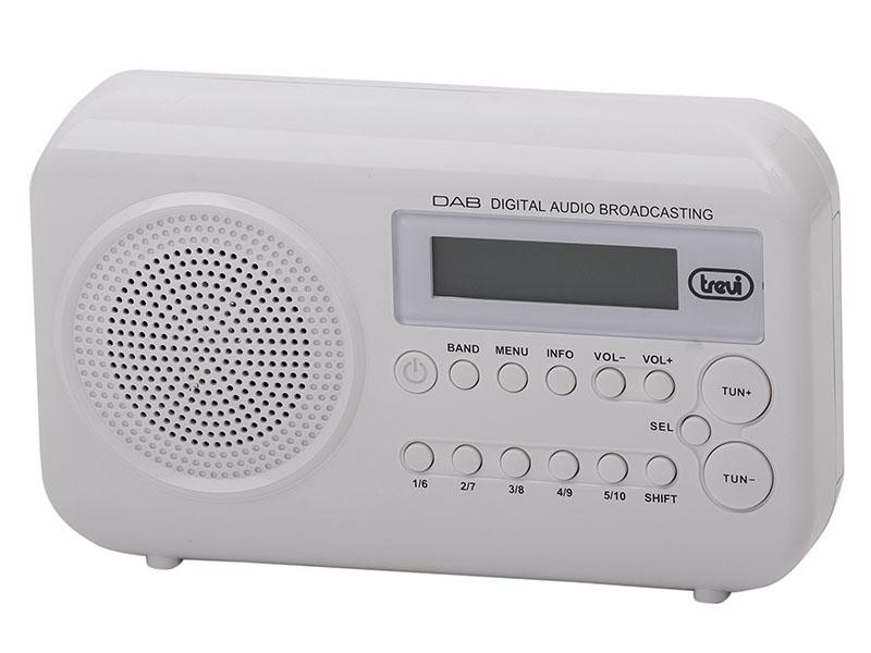 Radio Digitale Portatile DAB DAB+ FM RDS AUX-IN Trevi DAB 7F92 R Nero