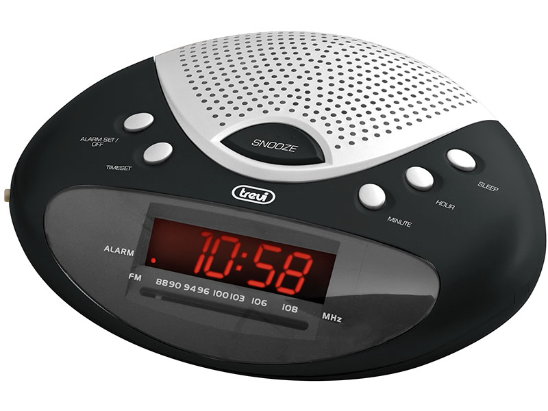 Radio Sveglia Stereo con Radio FM Trevi RC 830 D