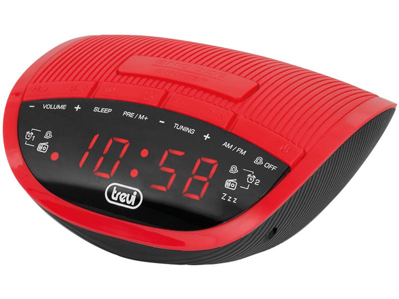 Radiosveglia Elettronica TREVI RC 825 D ROSSO