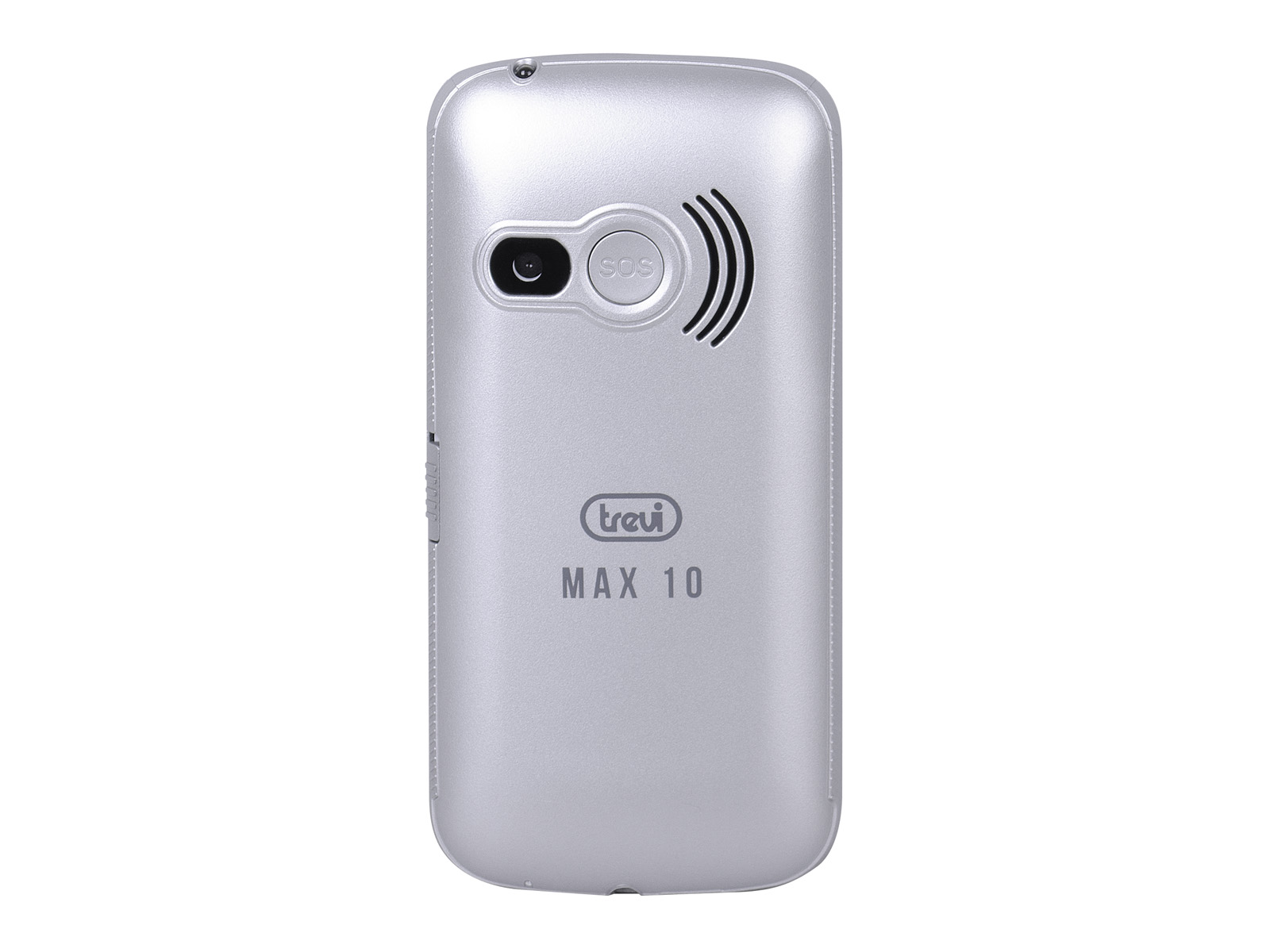 Telefono Cellulare con Grandi Tasti Funzione SOS Trevi MAX 10 Argento