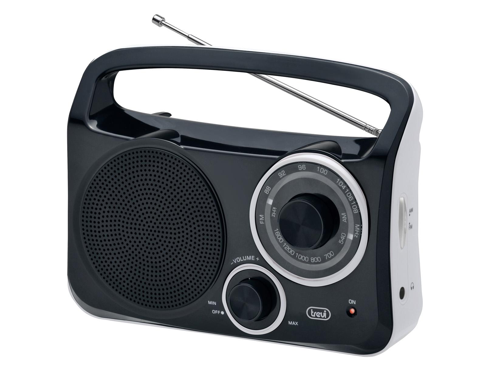 Mini Radio Portatile RA 7F15 AM FM Nera a Batterie Altoparlante