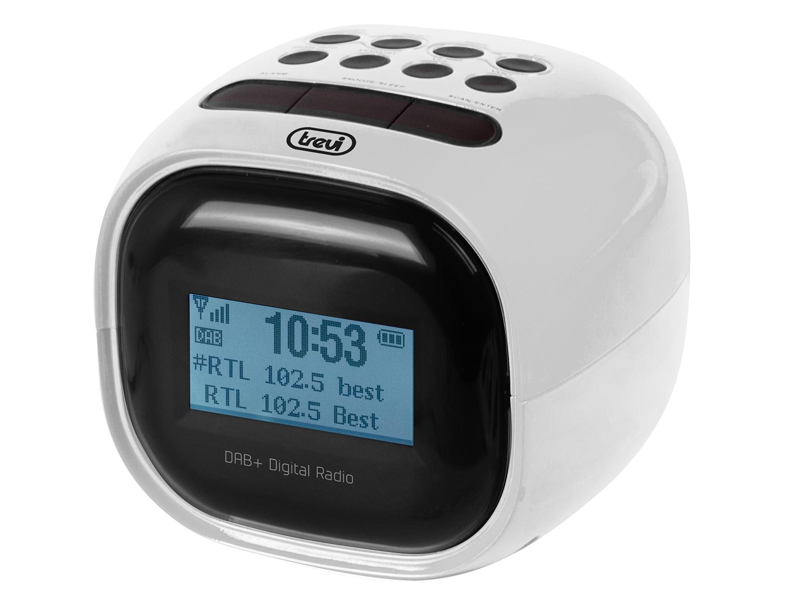 Trevi DAB 7F92 R Portatile Digitale Nero, Bianco